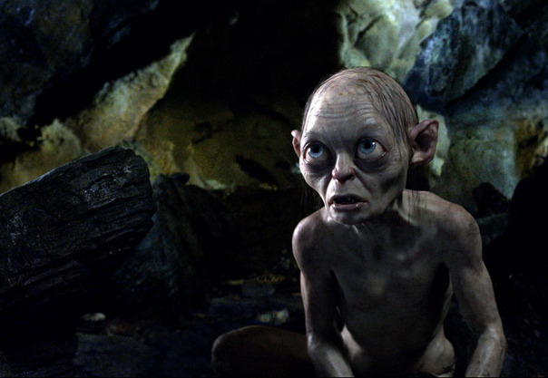 Andy Serkis as Gollum in 'The Hobbit'
